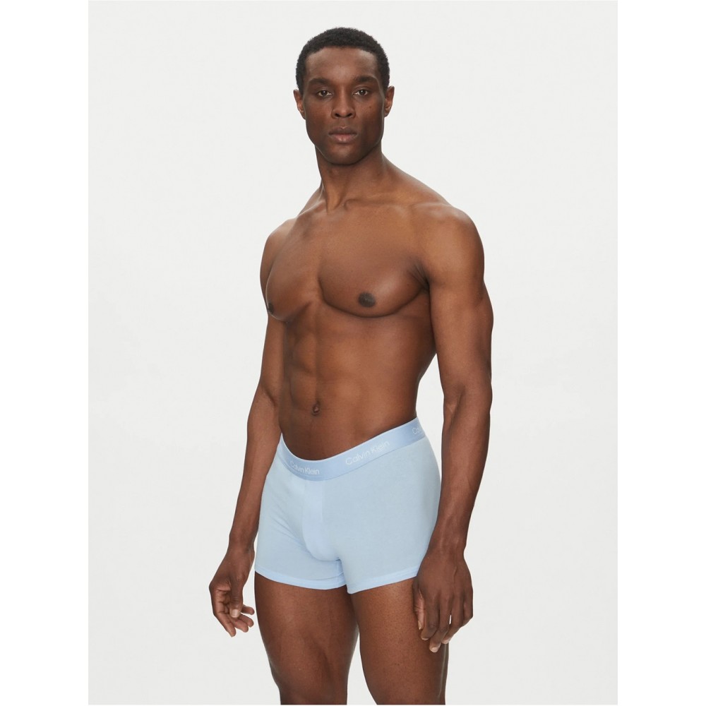 Calvin Klein LV00NB4392-W8O, Men's Trunk 3pack, Icon Cotton Stretch, Black, Glacier, Blue Bell Calvin Klein LV00NB4392-W8O, Men's Trunk 3pack, Icon Cotton Stretch, Black, Glacier, Blue Bell