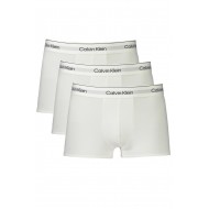 Calvin Klein LV00NB4392-100, Ανδρικά Μποξεράκια 3Pack Icon Cotton Stretch, ΑΣΠΡΟ