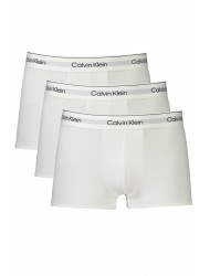 Calvin Klein LV00NB4392-100, Ανδρικά Μποξεράκια 3Pack Icon Cotton Stretch, ΑΣΠΡΟ