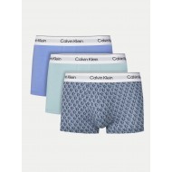 Calvin Klein LV00NB4389-VWS, Ανδρικά Μπόξερ 3pack Low Rise Icon Cotton Stretch με σχέδιο, MULTI COLOR