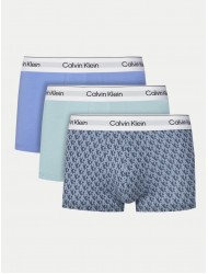 Calvin Klein LV00NB4389-VWS, Ανδρικά Μπόξερ 3pack Low Rise Icon Cotton Stretch με σχέδιο, MULTI COLOR