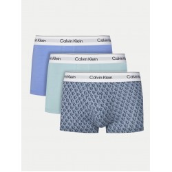 Calvin Klein LV00NB4389-VWS, Ανδρικά Μπόξερ 3pack Low Rise Icon Cotton Stretch με σχέδιο, MULTI COLOR