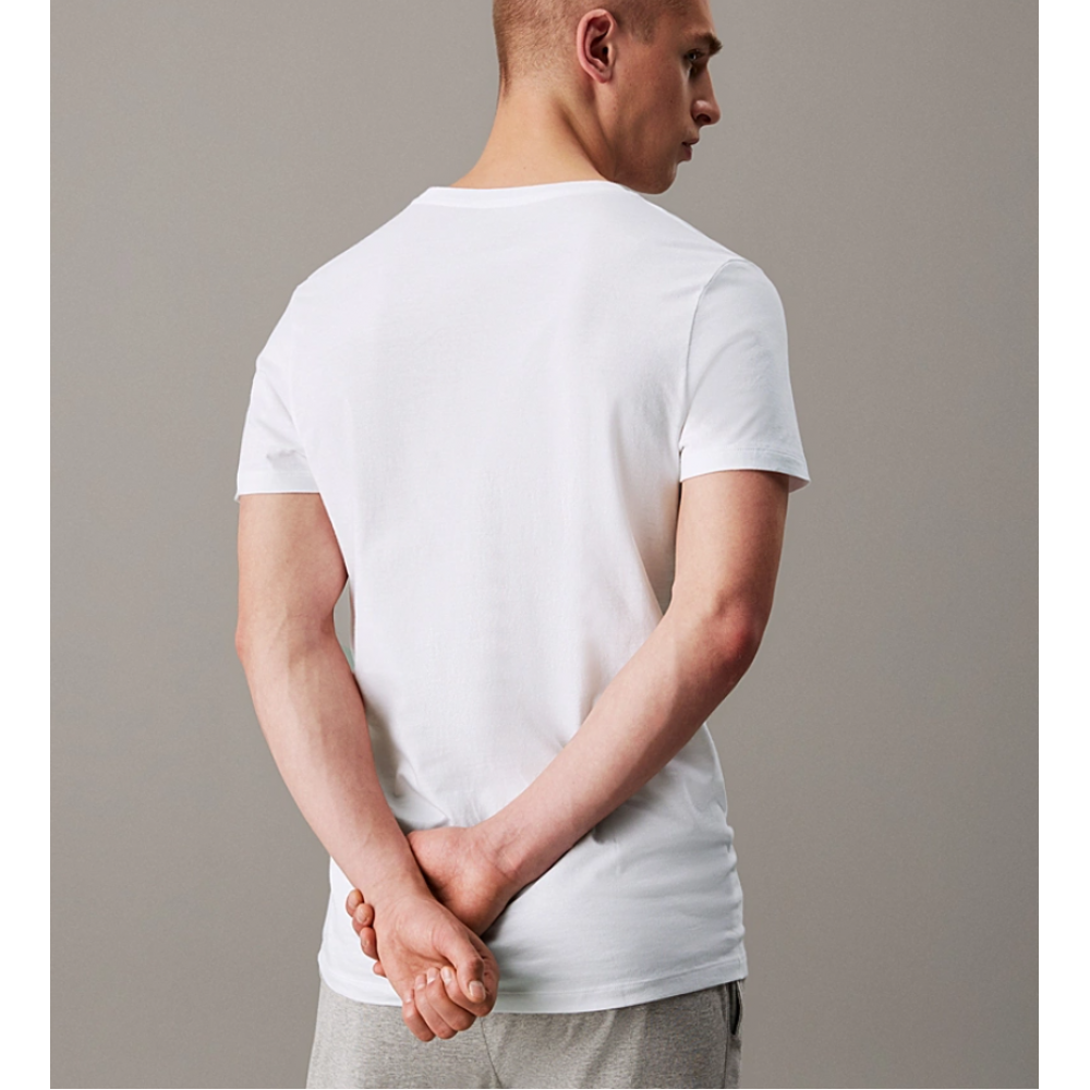 Calvin Klein LV00NB4051-100,  S/S Crew Neck 3pk, Ανδρικές Φανέλες Κοντό Μανίκι 3 τεμ.  ΑΣΠΡΟ