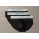 Calvin Klein LV00NB4122-3W7, Ανδρικά Hip Brief Brushed Microfiber Stretch  3pack, ΜΑΥΡ0