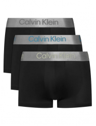 Calvin Klein LV00NB4269-3W7, Ανδρικά Trunk Brushed Microfiber Stretch  3pack, ΜΑΥΡ0