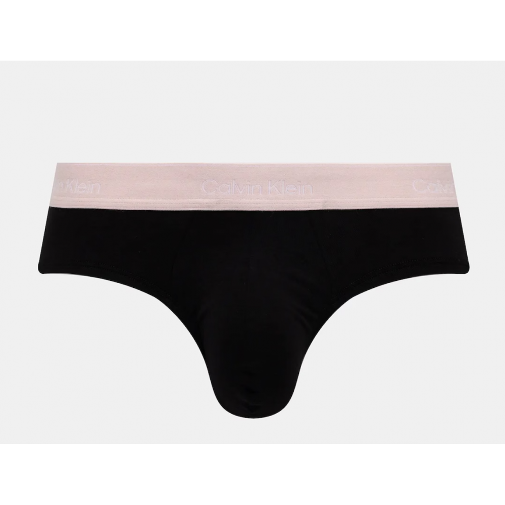 Calvin Klein LV00NB4388-3ZG, ICON COTTON STRETCH Hip Brief, Ανδρικά Σλιπ 3 τεμ. BLACK 