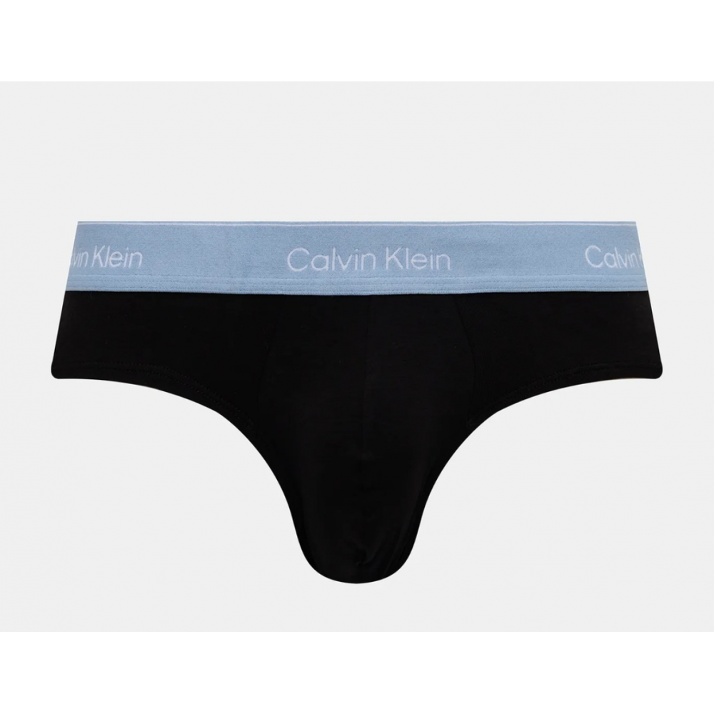 Calvin Klein LV00NB4388-3ZG, ICON COTTON STRETCH Hip Brief, Ανδρικά Σλιπ 3 τεμ. BLACK 