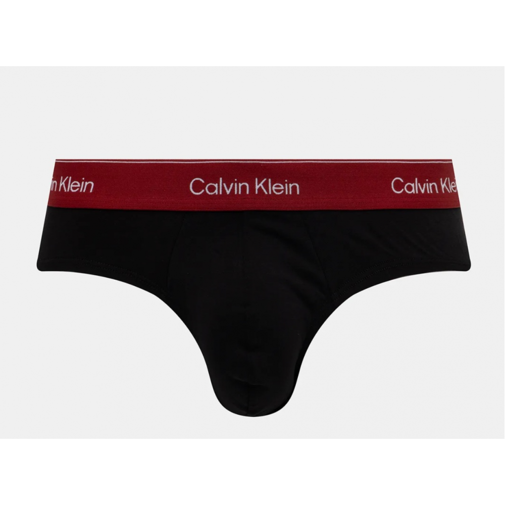 Calvin Klein LV00NB4388-3ZG, ICON COTTON STRETCH Hip Brief, Ανδρικά Σλιπ 3 τεμ. BLACK 