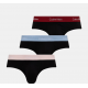 Calvin Klein LV00NB4388-3ZG, ICON COTTON STRETCH Hip Brief, Ανδρικά Σλιπ 3 τεμ. BLACK 