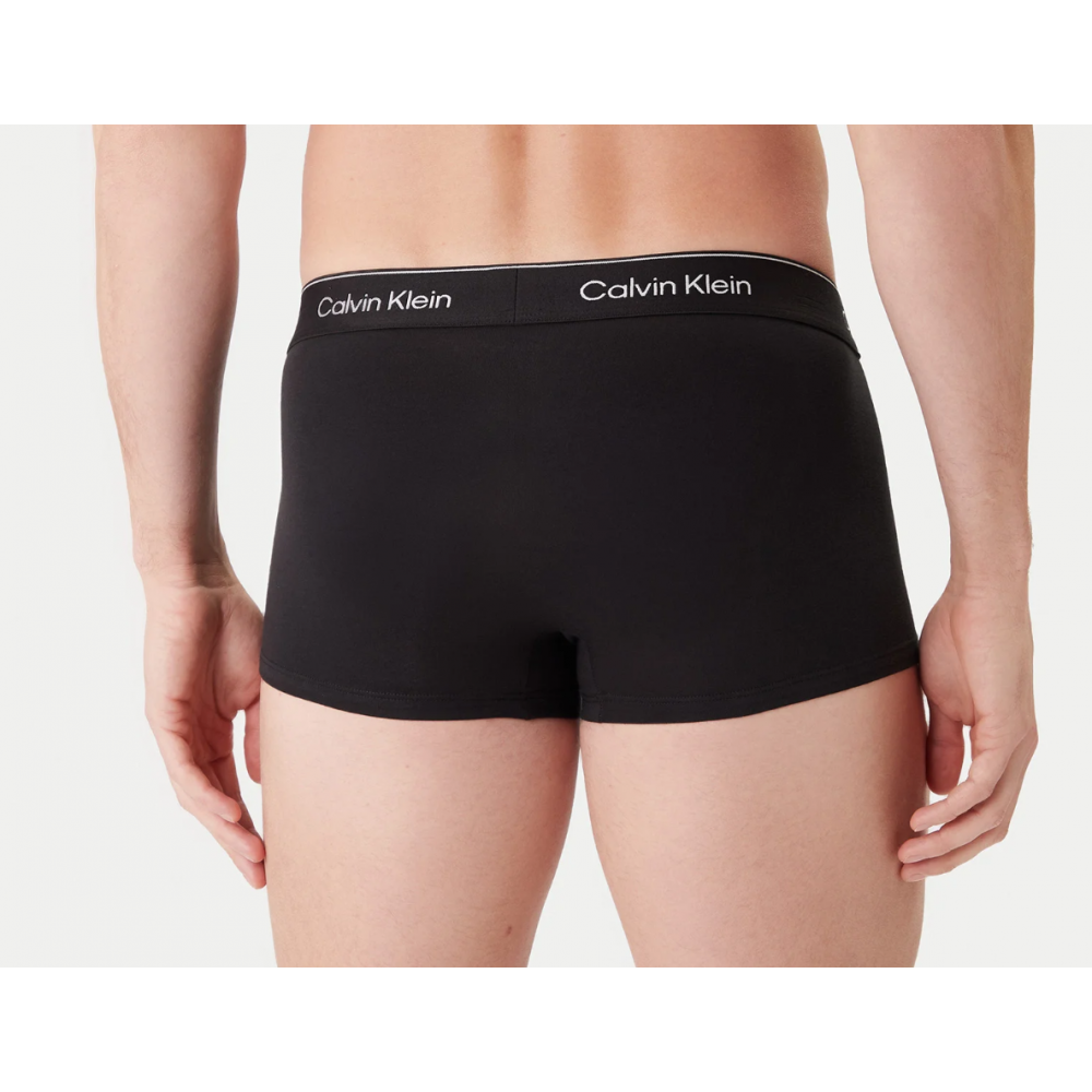 Calvin Klein LV00NB4389-3ZG, Ανδρικά Μπόξερ 3pack Low Rise  Trunk Cotton Stretch, ΜΑΥΡΟ