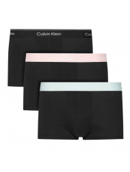 Calvin Klein LV00NB4389-3ZG, Ανδρικά Μπόξερ 3pack Low Rise  Trunk Cotton Stretch, ΜΑΥΡΟ