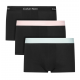 Calvin Klein LV00NB4389-3ZG, Ανδρικά Μπόξερ 3pack Low Rise  Trunk Cotton Stretch, ΜΑΥΡΟ