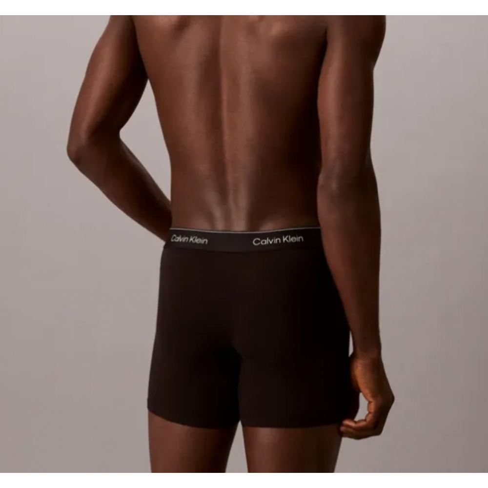 Calvin Klein LV00NB4394-40I, Men's Icon Boxer Brief  3 τεμ. Ανδρικά Μπόξερ Μακρύ, ΜΑΥΡΟ