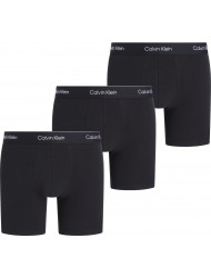 Calvin Klein LV00NB4394-TM6, Ανδρικό Boxer Brief  3 τεμ. Βαμβακερό μακρύ, ΜΑΥΡΟ