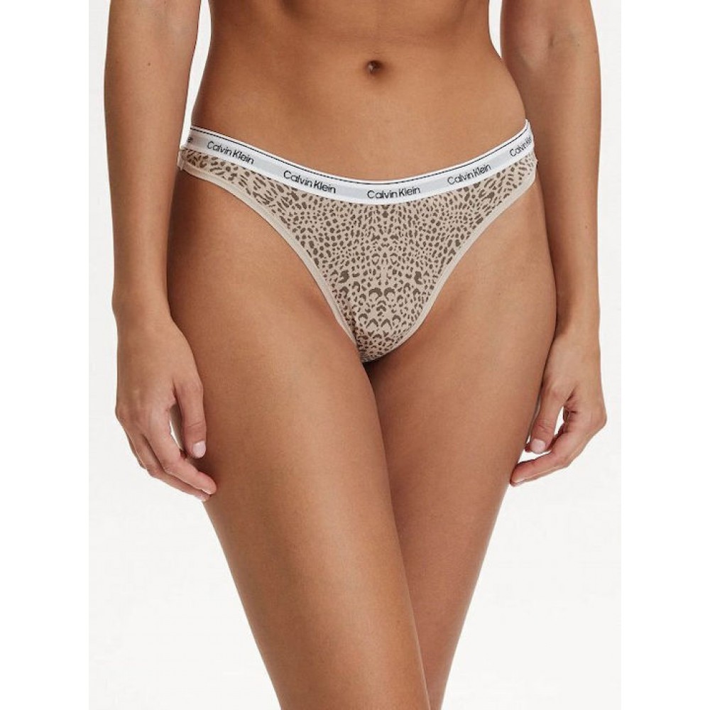 Calvin Klein LV00QD5209-3RN Thong 3PK, Γυναικεία Bαμβακερά κυλοτάκια String 3τεμ. MULTI COLOR