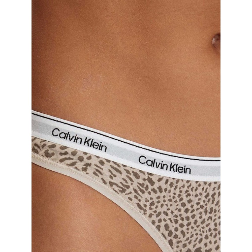 Calvin Klein LV00QD5209-3RN Thong 3PK, Γυναικεία Bαμβακερά κυλοτάκια String 3τεμ. MULTI COLOR