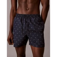 Calvin Klein LV00N61027-2QR, Medium Drawstring Covered Waist, Ανδρικό Μαγιό ΜΠΛΕ ΣΚΟΥΡΟ