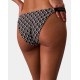 Calvin Klein LV00Q61206-32N, Γυναικείο Μαγιό Bikini Bottom All Over Print CK Icon, EMBLEM BLACK