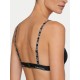 Calvin Klein LV00Q61208-32N, Γυναικείο Μαγιό Bikini Top All Over Print CK Icon, EMBLEM BLACK