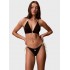 Calvin Klein Halter Triangle Bikini Top LV00Q61225-UB1, Γυναικείο Top Μαγιό, ΜΑΥΡΟ