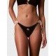 Calvin Klein Side Tie Bottom LV00Q61215-UB1, Γυναικείο Κυλοτάκι Μαγιό Δετό, ΜΑΥΡΟ