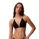 Calvin Klein Halter Triangle Bikini Top LV00Q61225-UB1, Γυναικείο Top Μαγιό, ΜΑΥΡΟ