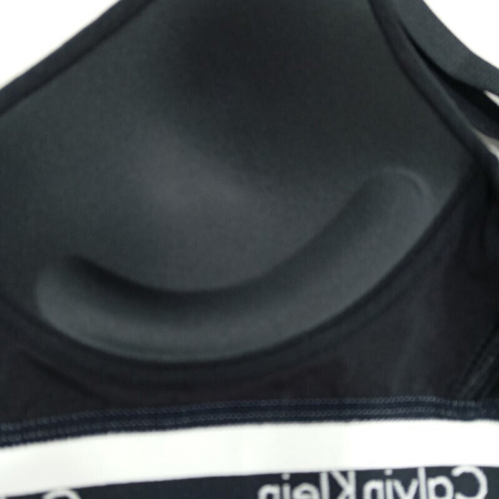 Calvin Klein LV00QF8500-UB1, Γυναικείο Αθλητικό Μπουστάκι Push Up με ενίσχυση, ΜΑΥΡΟ