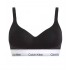 Calvin Klein LV00QF8500-UB1, Γυναικείο Αθλητικό Μπουστάκι Push Up με ενίσχυση, ΜΑΥΡΟ