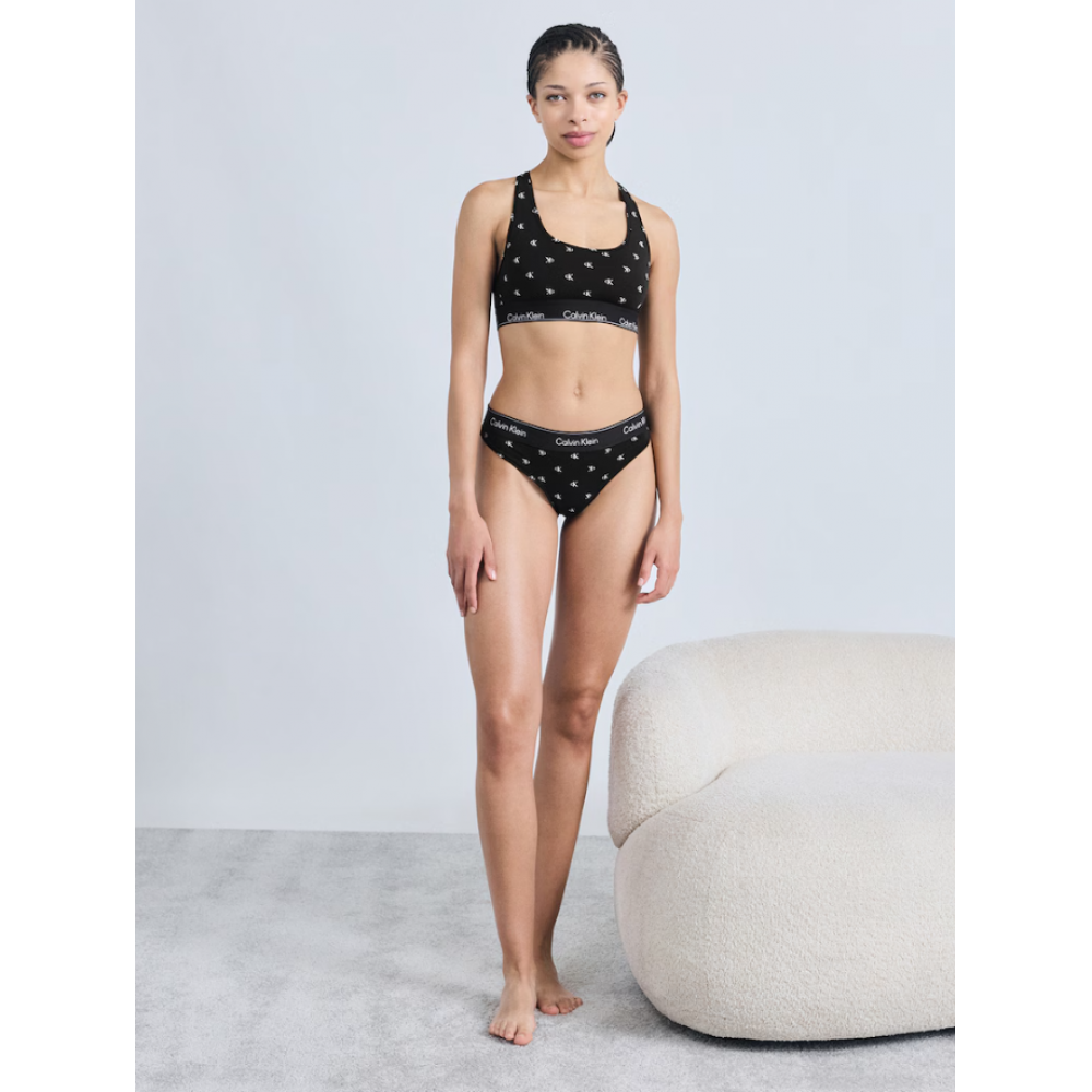 Calvin Klein LV00QF8522-PCS Γυναικείο Brazilian Diamod Logo Icon Cotton Modal,  ΜΑΥΡΟ