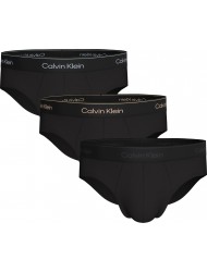 Calvin Klein LV00NB4388-40I, ICON COTTON STRETCH Hip Brief, Ανδρικά Σλιπ 3 τεμ. BLACK 