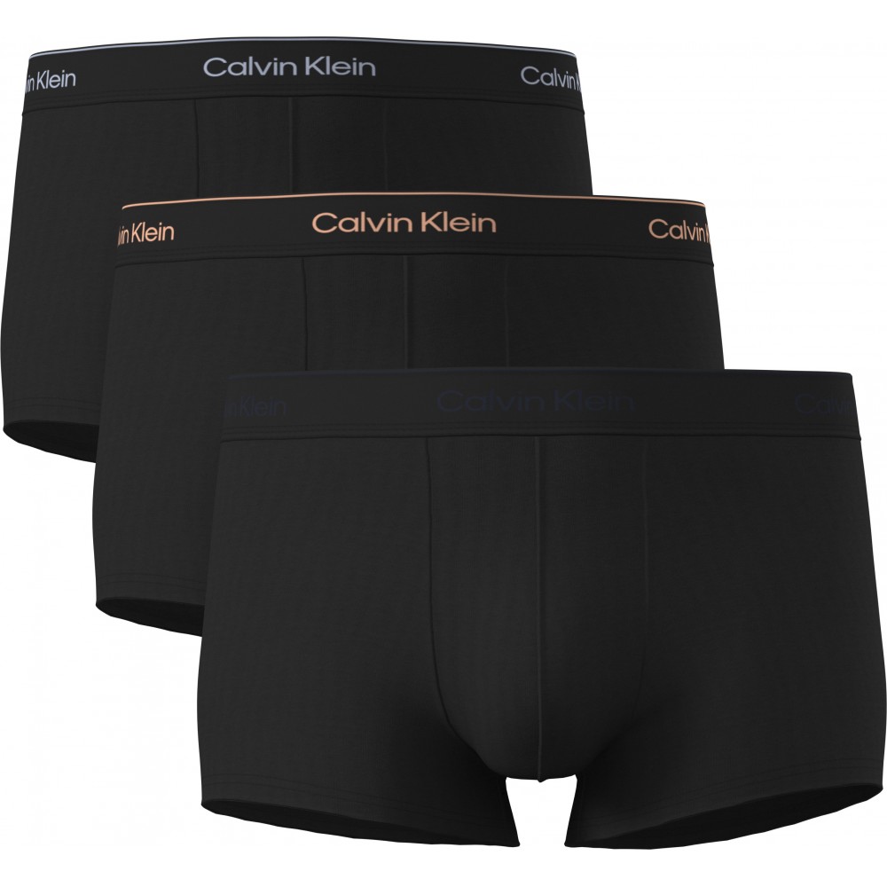 Calvin Klein Low Rise Trunk LV00NB4389-40I 3pack, Ανδρικά Μπόξερ ΜΑΥΡΑ