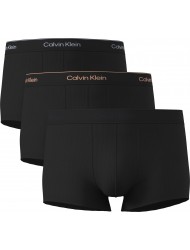 Calvin Klein Low Rise Trunk LV00NB4389-40I 3pack, Ανδρικά Μπόξερ ΜΑΥΡΑ