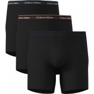 Calvin Klein LV00NB4394-40I, Men's Icon Boxer Brief  3 τεμ. Ανδρικά Μπόξερ Μακρύ, ΜΑΥΡΟ