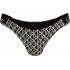 Calvin Klein LV00Q61206-32N, Γυναικείο Μαγιό Bikini Bottom All Over Print CK Icon, EMBLEM BLACK