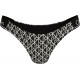 Calvin Klein LV00Q61206-32N, Γυναικείο Μαγιό Bikini Bottom All Over Print CK Icon, EMBLEM BLACK