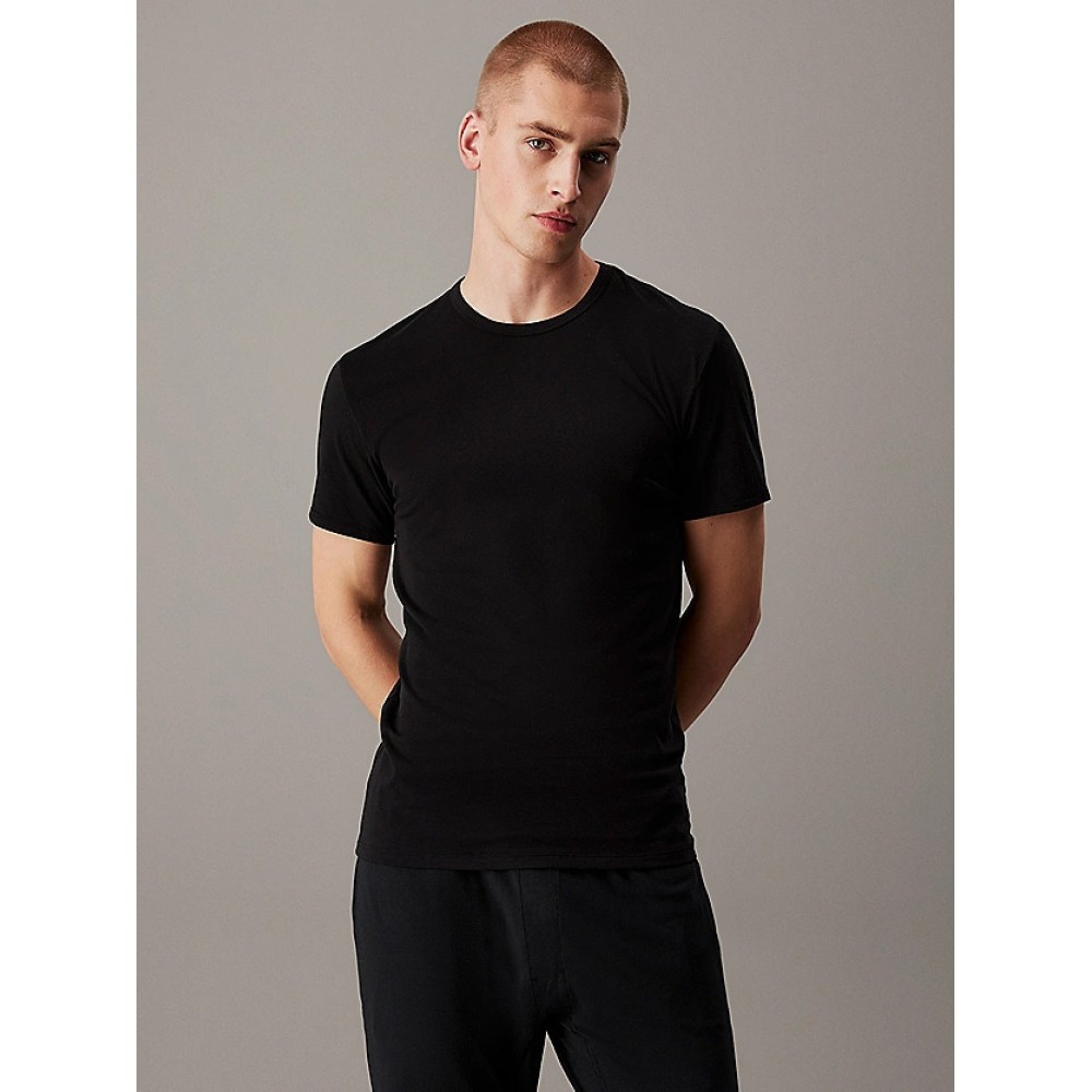 Calvin Klein LV00NB4185-MP1,  S/S Crew Neck 3pk, Ανδρικές Φανέλες Κοντό Μανίκι 3 τεμ. MULTI COLOR