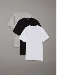 Calvin Klein LV00NB4185-MP1,  S/S Crew Neck 3pk, Ανδρικές Φανέλες Κοντό Μανίκι 3 τεμ. MULTI COLOR