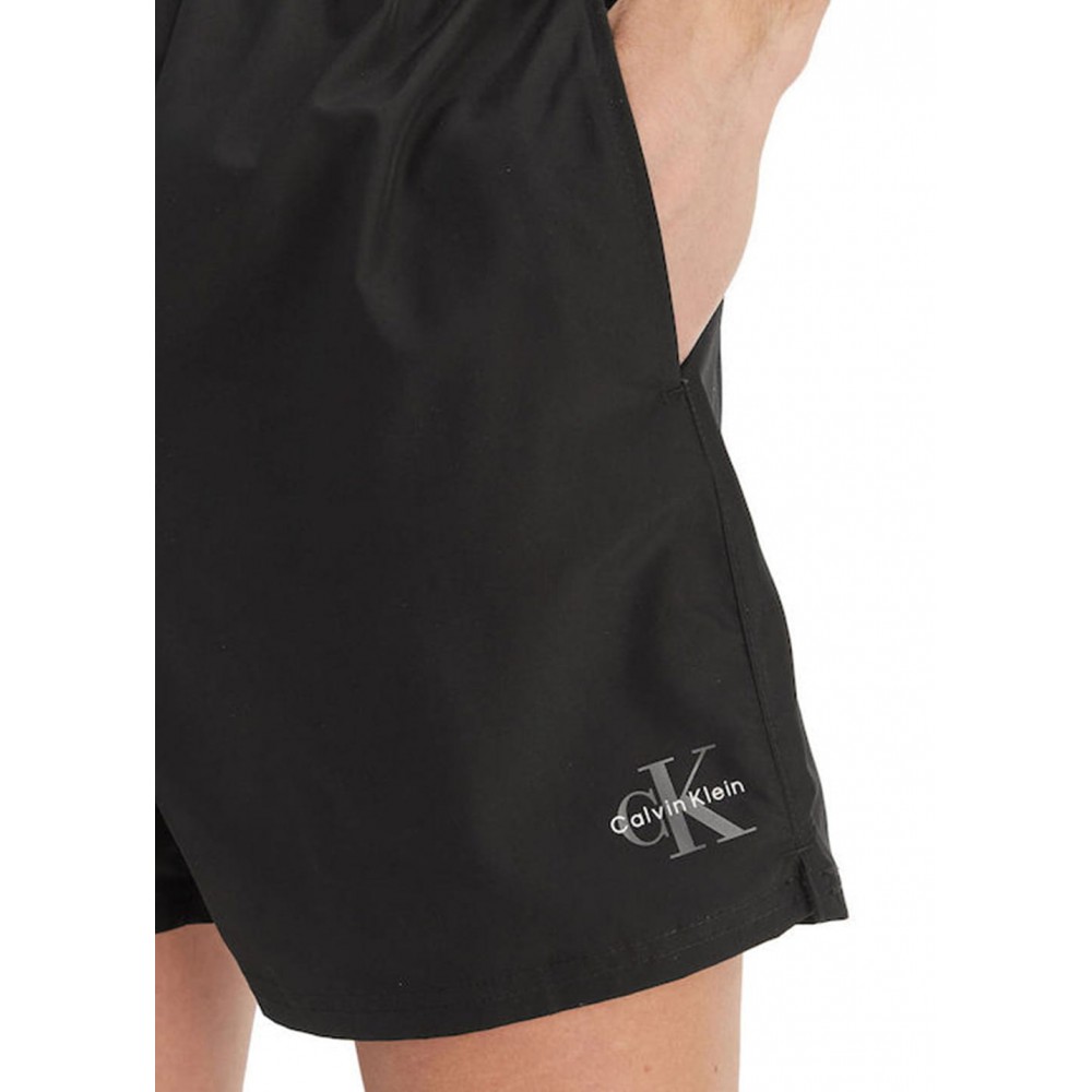 Calvin Klein LV00N61045-UB1, Medium Drawstring Waistband, Ανδρικό Μαγιό BLACK