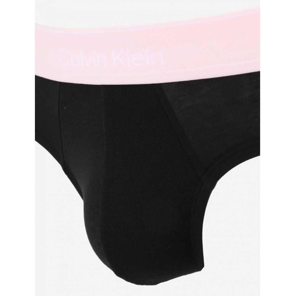 Calvin Klein LV00NB4388-3ZG, ICON COTTON STRETCH Hip Brief, Ανδρικά Σλιπ 3 τεμ. BLACK 