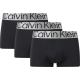 Ανδρικά Boxer Calvin Klein Low Rise Trunk 000NB3074A-7V1 3pack ΜΑΥΡΟ