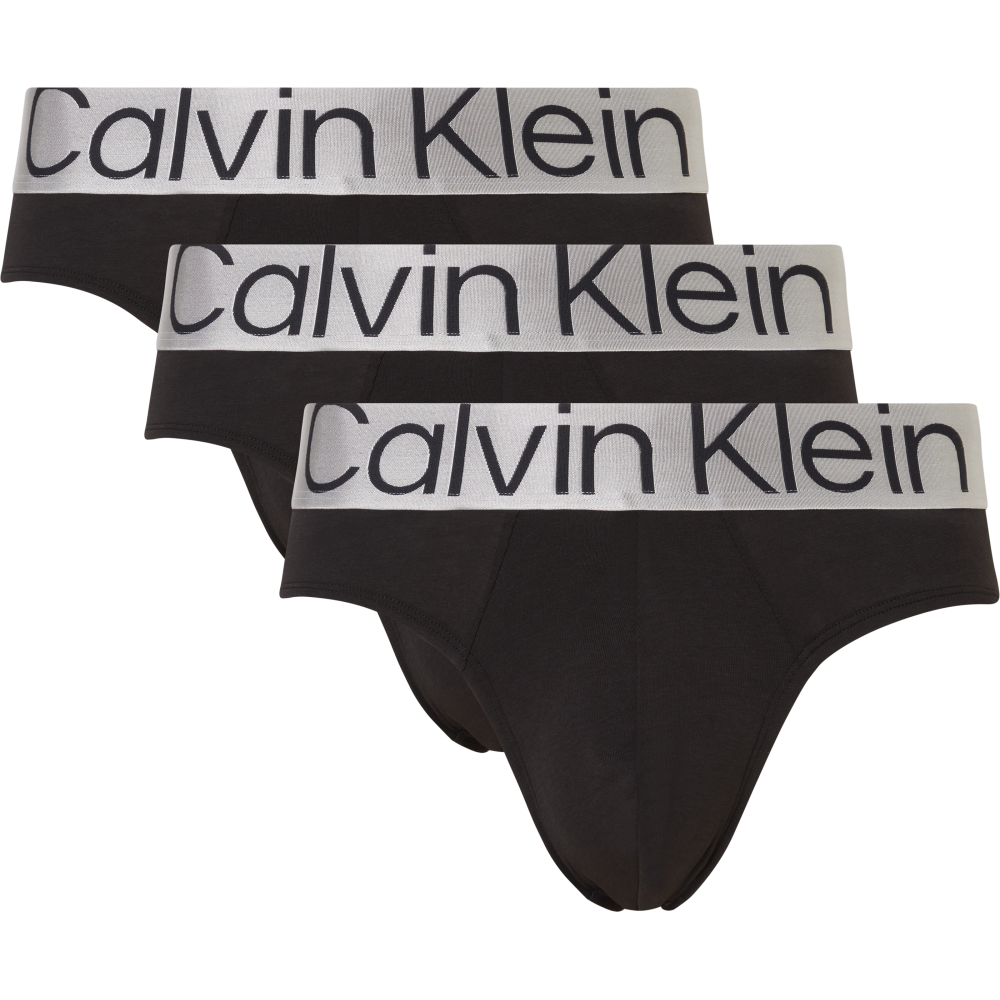 Ανδρικά Σλιπ Calvin Klein Hip Brief 3p. 000NB3129-7V1 ΜΑΥΡΟ