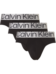 Ανδρικά Σλιπ Calvin Klein Hip Brief 3p. 000NB3129-7V1 ΜΑΥΡΟ