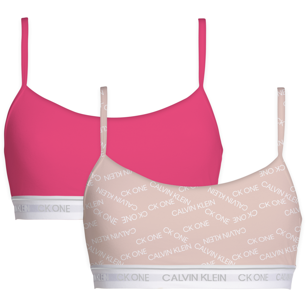 Calvin Klein Unlined Bralette 000QF6040E-1CR  Γυναικεία Μπουστάκια 2 τεμαχίων