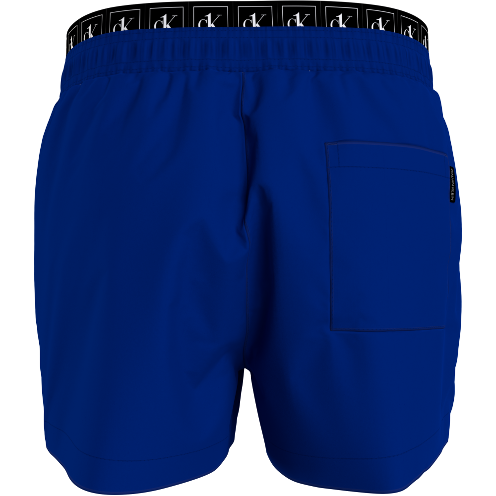 Ανδρικό Μαγιό Calvin Klein Short Double WB, KM0KM00710-C7L BOLD BLUE