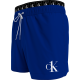 Ανδρικό Μαγιό Calvin Klein Short Double WB, KM0KM00710-C7L BOLD BLUE