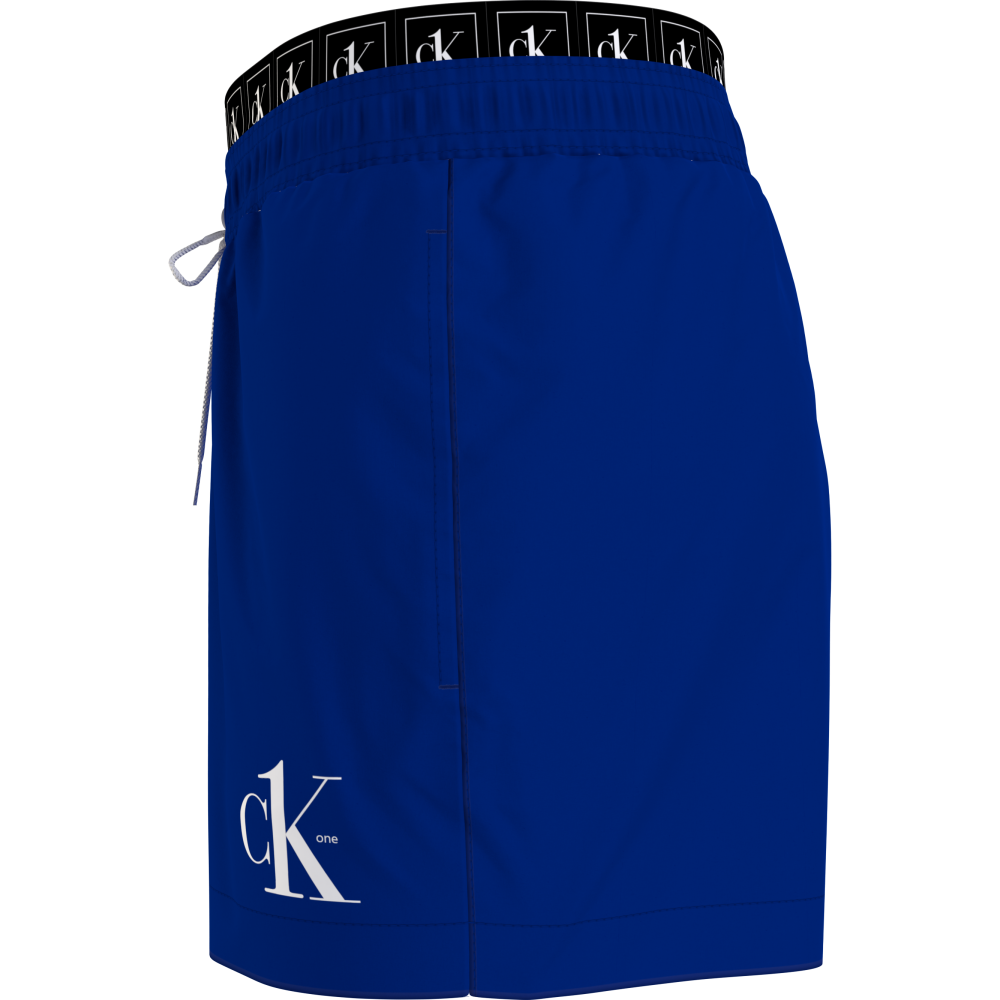 Ανδρικό Μαγιό Calvin Klein Short Double WB, KM0KM00710-C7L BOLD BLUE