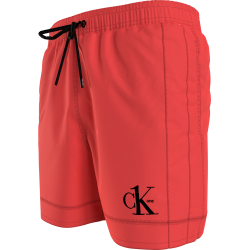 Ανδρικό Μαγιό Calvin Klein Medium Drawstring, KM0KM00742-SN6  Bright Vermillion