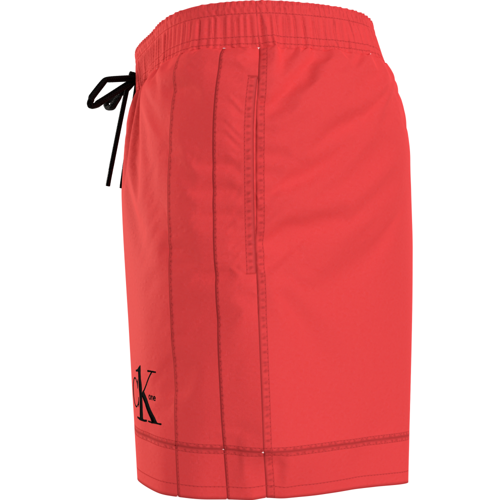 Ανδρικό Μαγιό Calvin Klein Medium Drawstring, KM0KM00742-SN6  Bright Vermillion