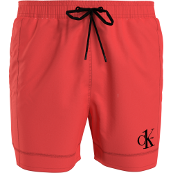 Ανδρικό Μαγιό Calvin Klein Medium Drawstring, KM0KM00742-SN6  Bright Vermillion