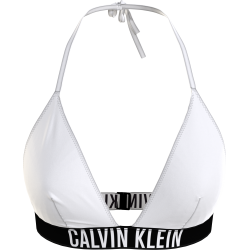 Μαγιό Τριγωνάκι Top Calvin Klein Triangle KW0KW01824-YCD με δέσιμο στο λαιμό και την πλάτη ΛΕΥΚΟ